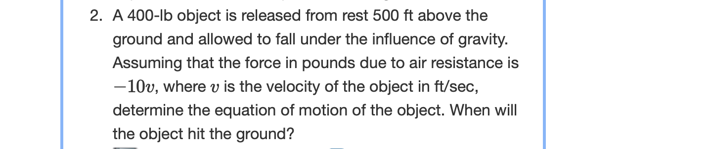 I need help with this problem please. Unless