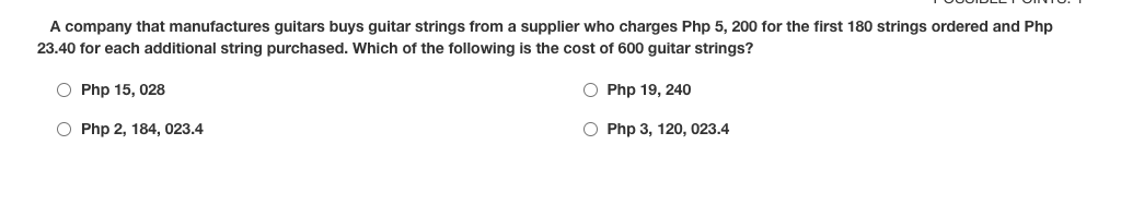 A company that manufactures guitars buys guitar