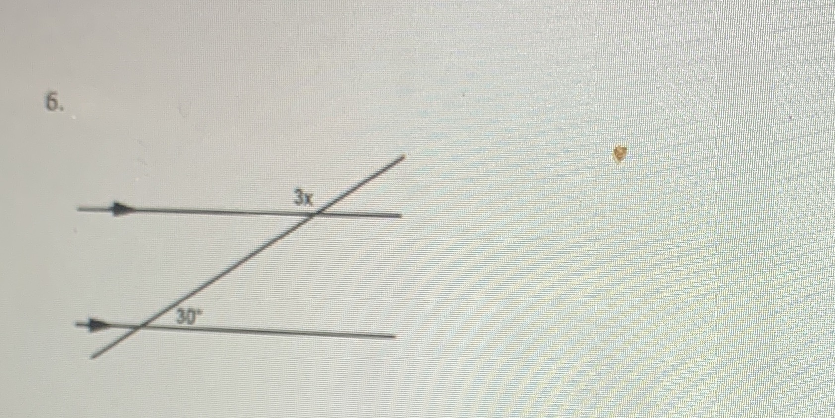 determine the value of x that will make lines l