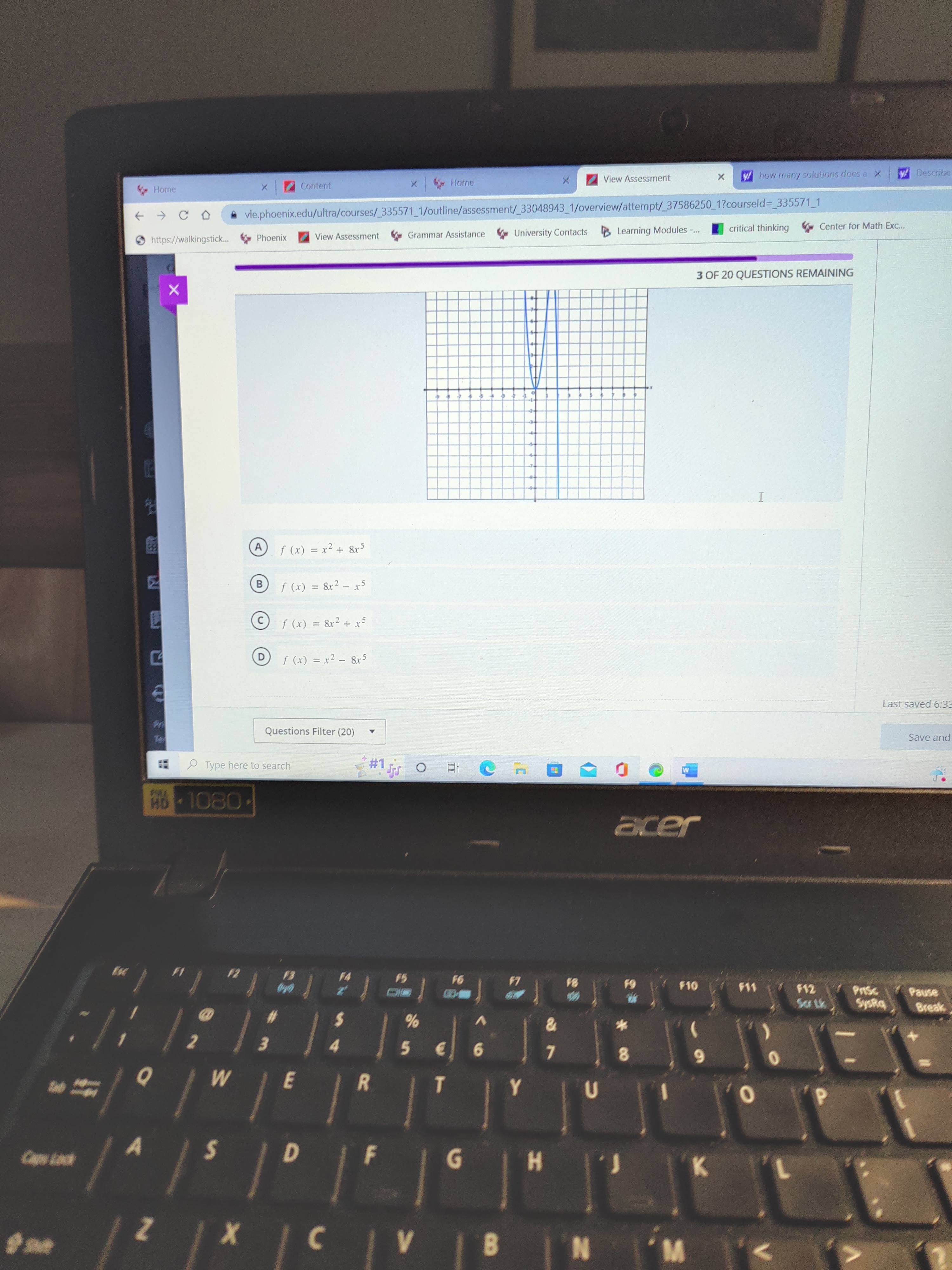 Identify the polynomial that represents the given