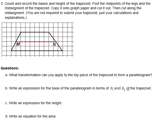3. Count and record the bases and height of the