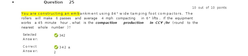 Question 25 10 out of 10 points You are