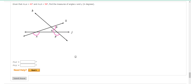 Chan that man = 40# and mab = 58", find the