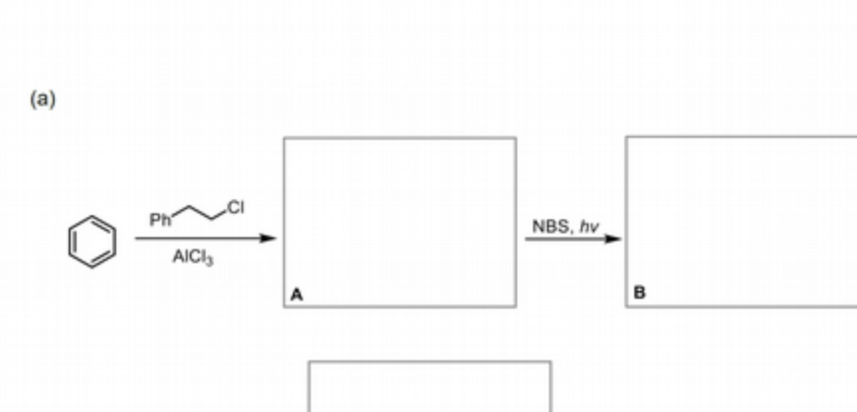 (a) Ph -CI NBS, hv AICl A B