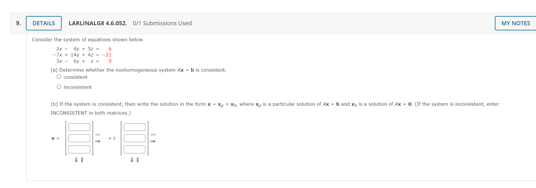 LARLINALGB 4.6.052. Ol'l Submissions Used MY