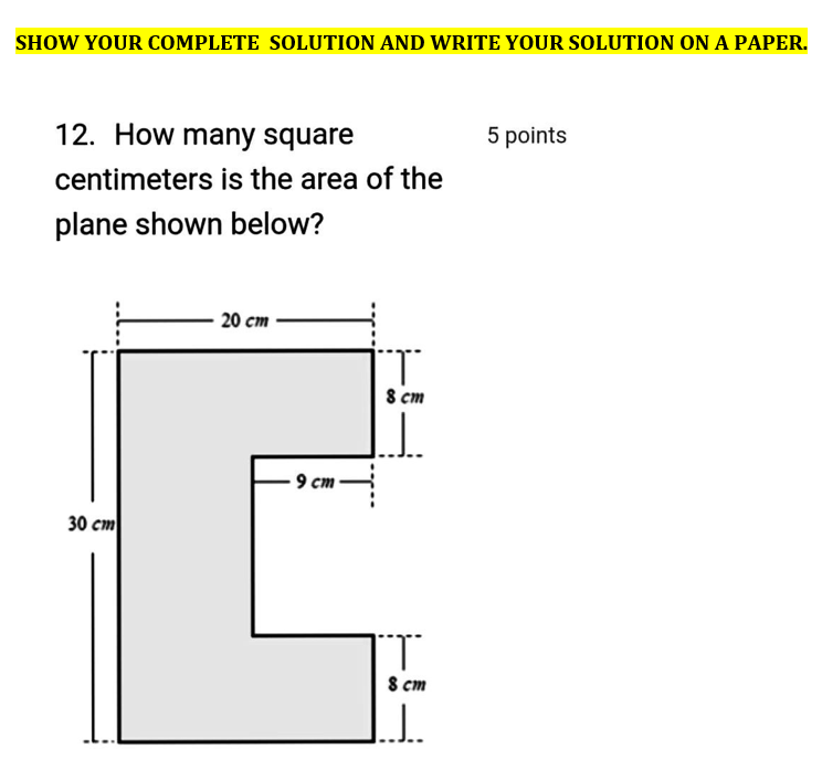 SHOW YOUR COMPLETE SOLUTION AND WRITE YOUR