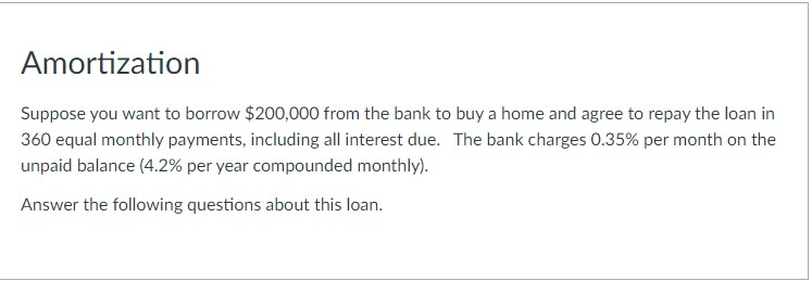 Amortization Revisit Suppose you decide to wait 5