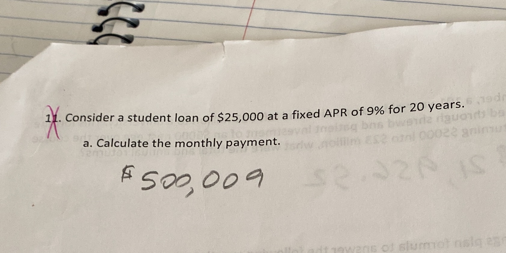 11. Consider a student loan of $25,000 at a fixed