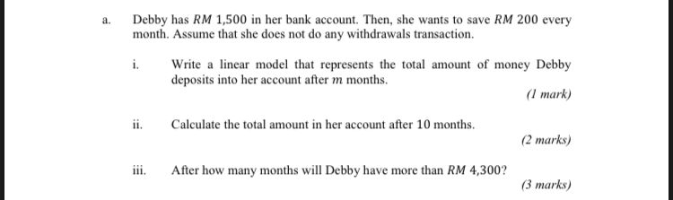 hye can help me answer this question thnks Debby