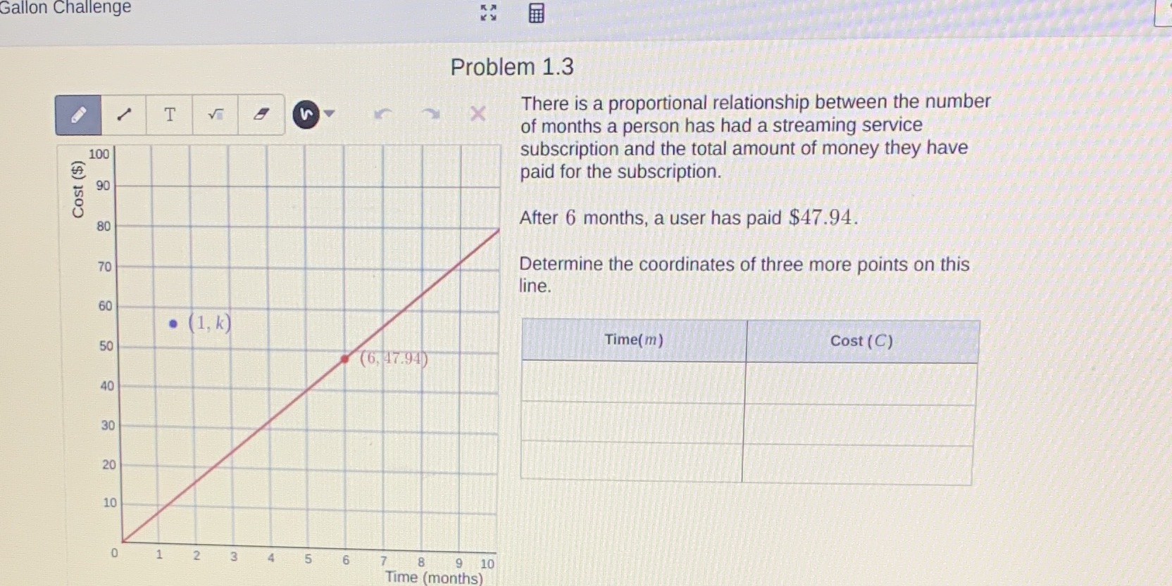 Gallon Challenge Problem 1.3 T X There is a