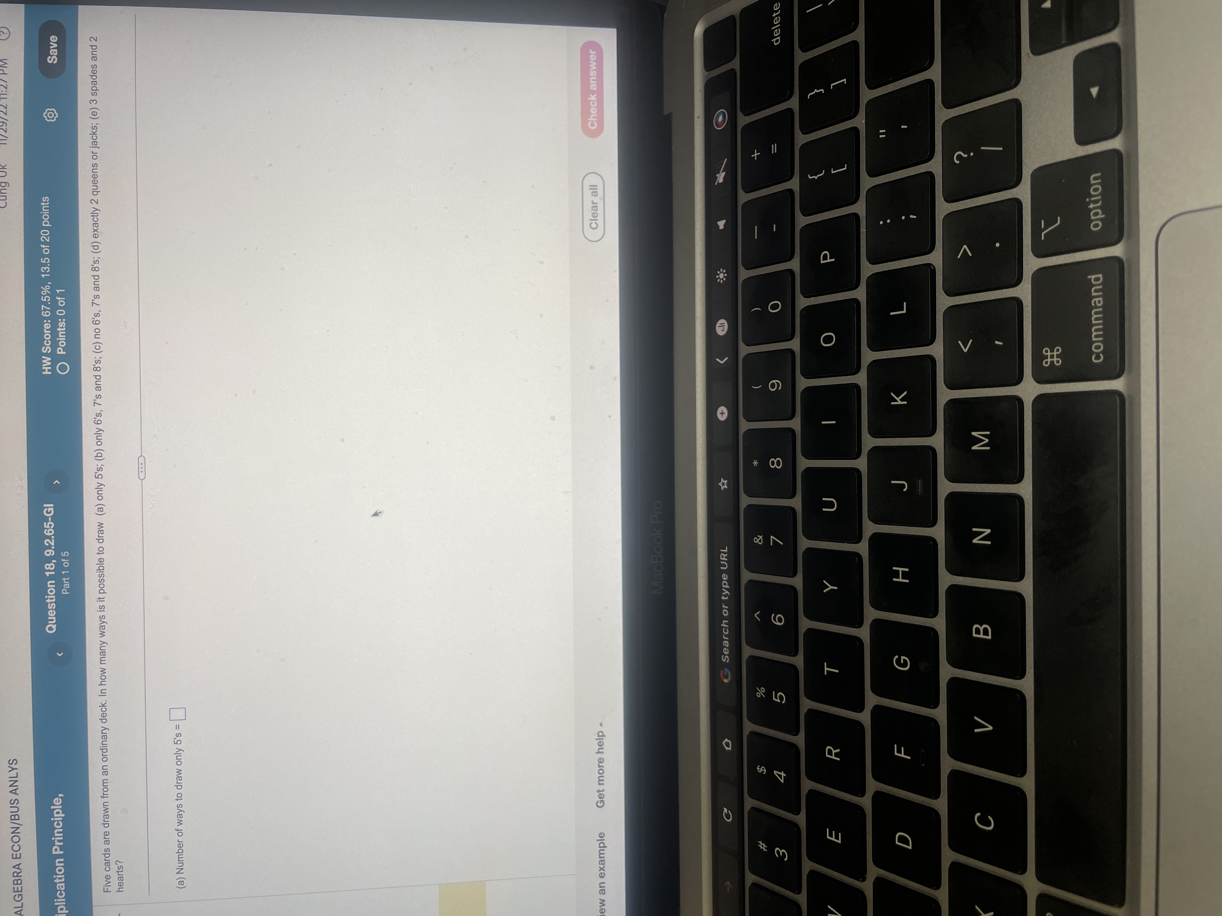 ALGEBRA ECO tiplication Principle, Question 20,