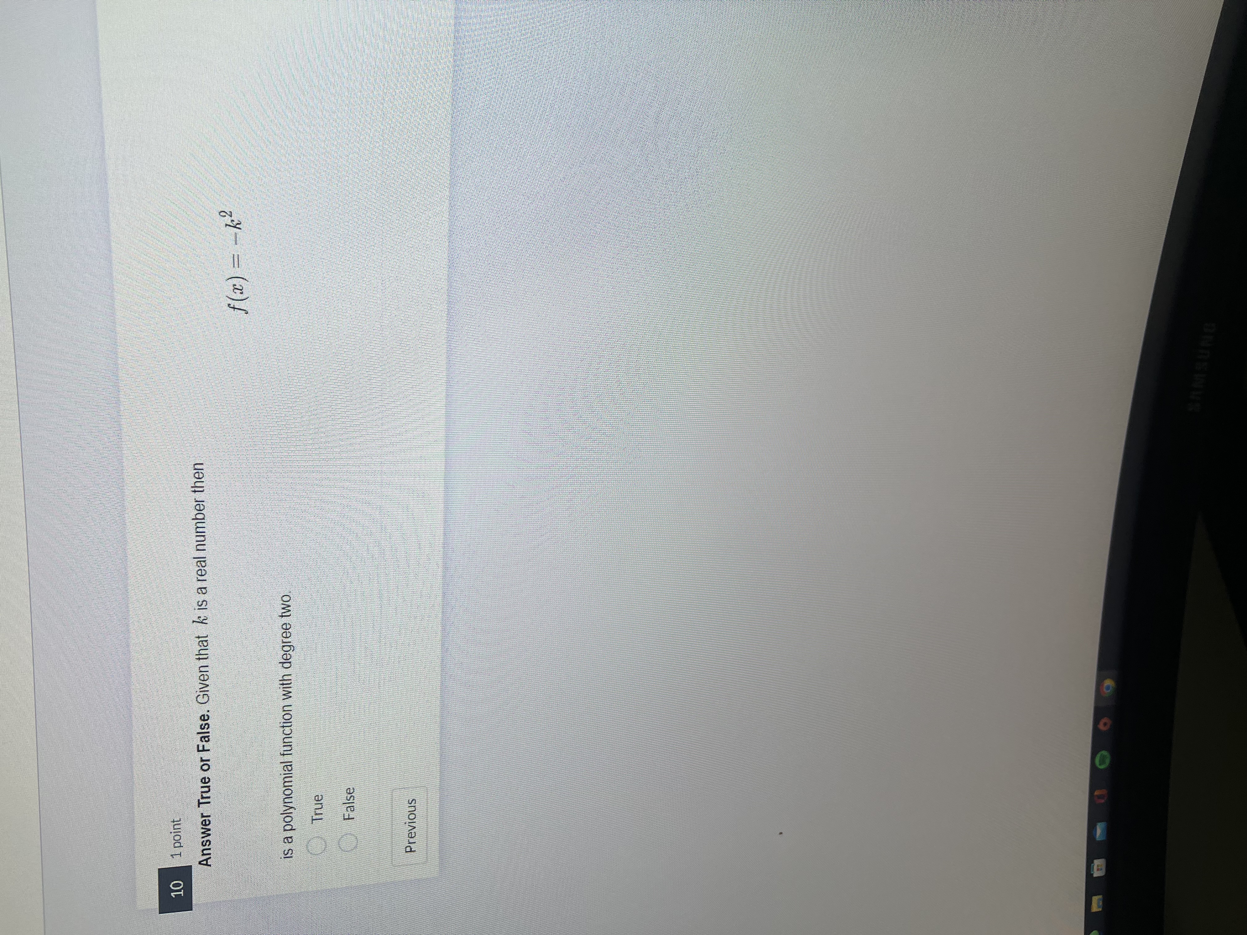 01:09:58 Time Remaining Fourth Quiz The quiz has