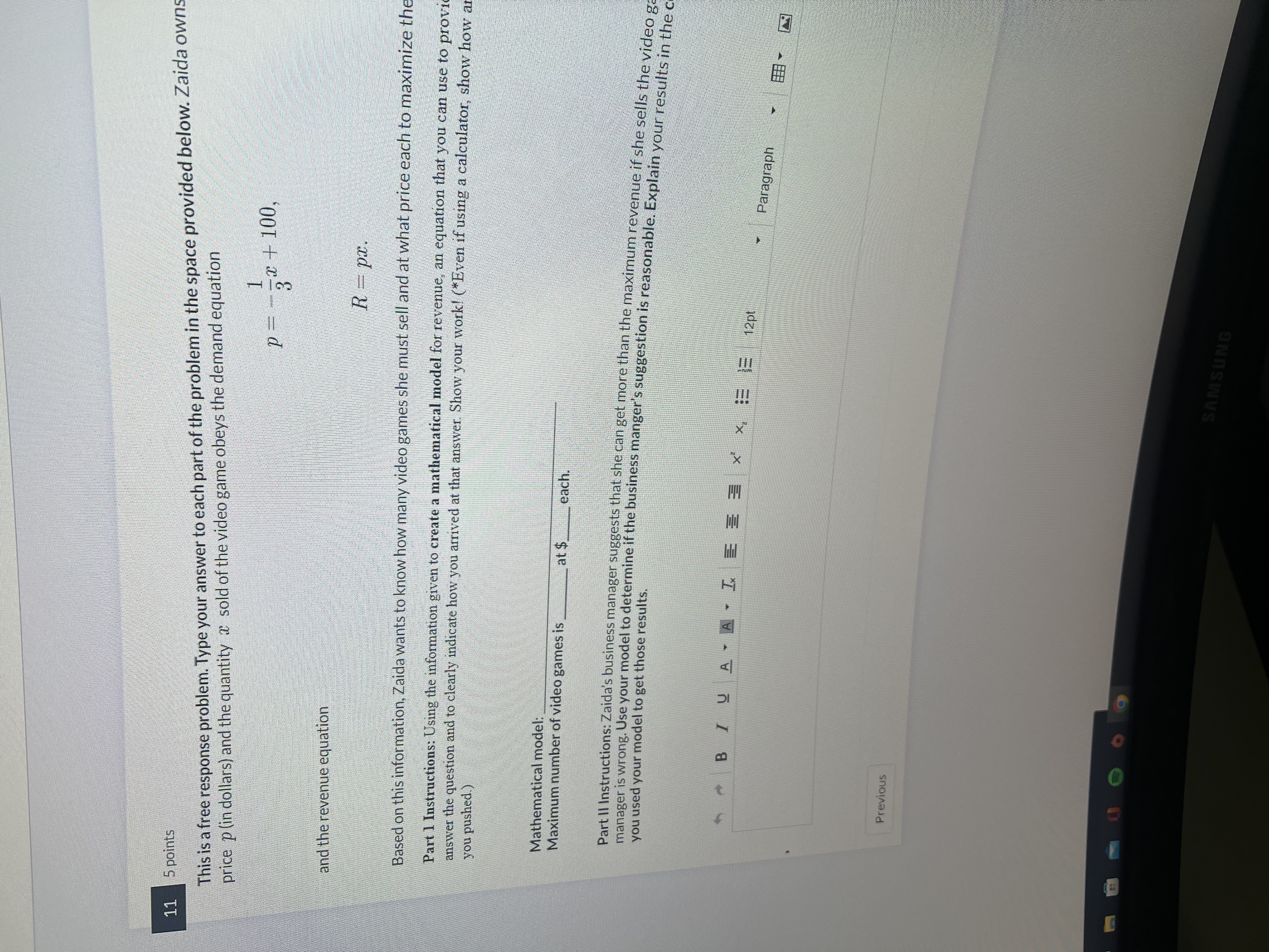 01:09:58 Time Remaining Fourth Quiz The quiz has