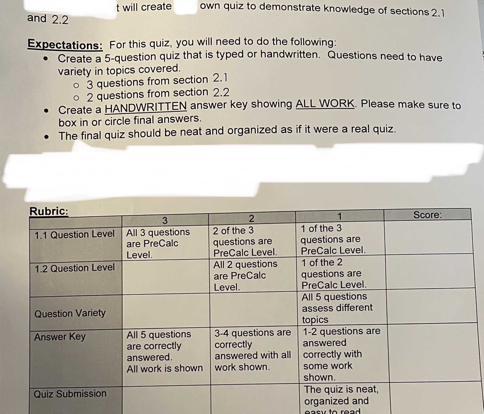 Section 2.1 topics:Interval Notation- use