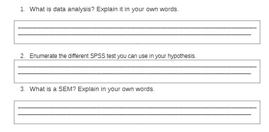 1. What is data analysis? Explain it in your own