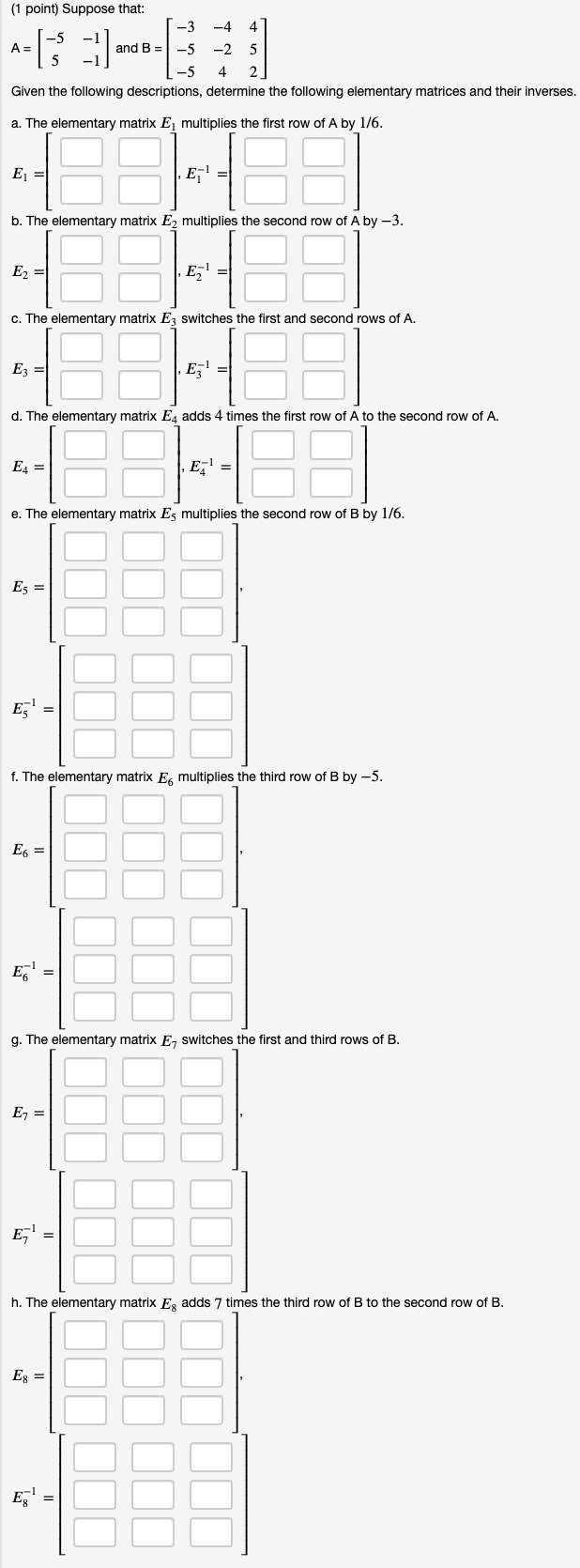 I am stuck on the following question: (1 point)