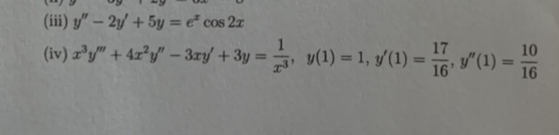 (iii) y" - 2y