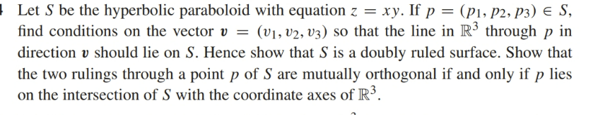 l Let S be the hyperbolic paraboloid with
