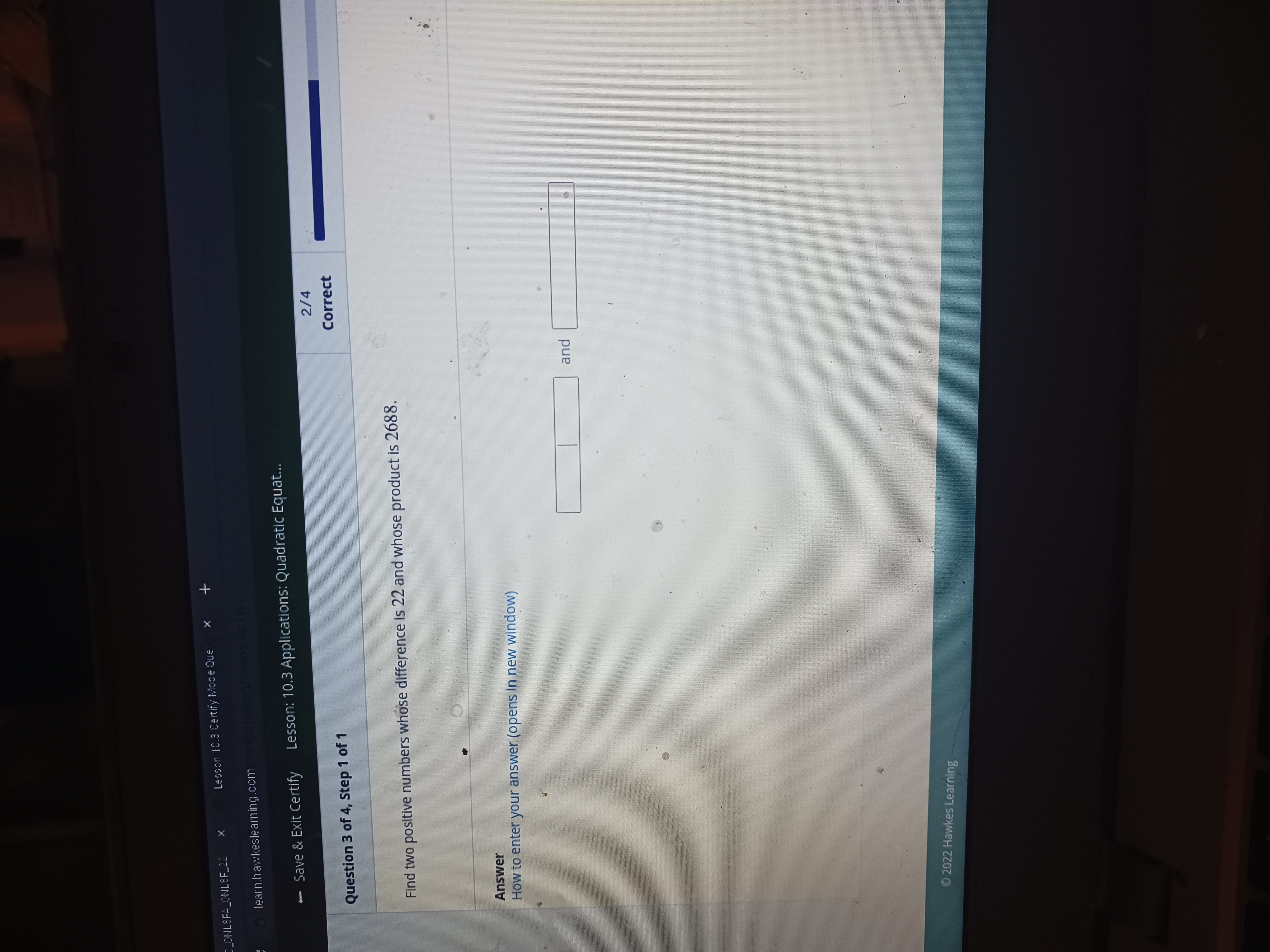 _ONL 8FA_ONL8F_22 Lesson IC.3 Certify Mode Que X