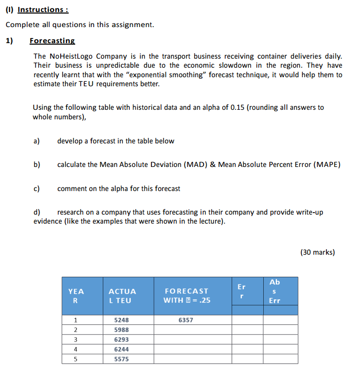 anyone can help? [I] Instructions: Complete all