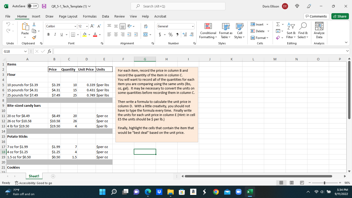 X AutoSave @ Off QR_5-1_Tech_Template (1) Search