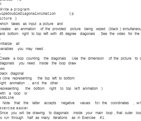 Write a program ipeDoubleDiagonalAnimation (p