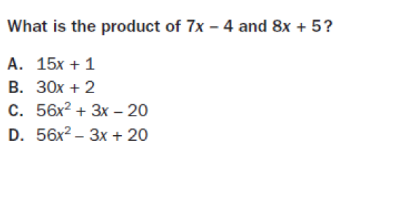 6. In which expression is the coefficient of the