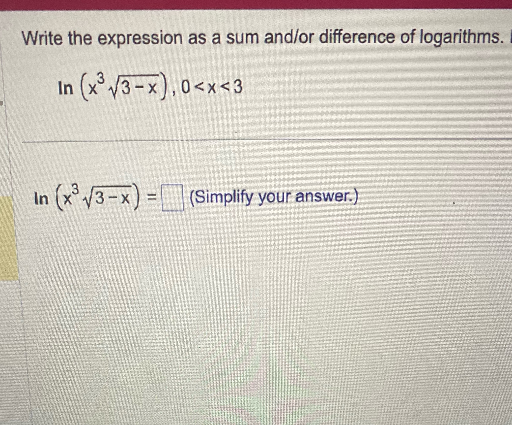 Write the expression as a sum and/or difference