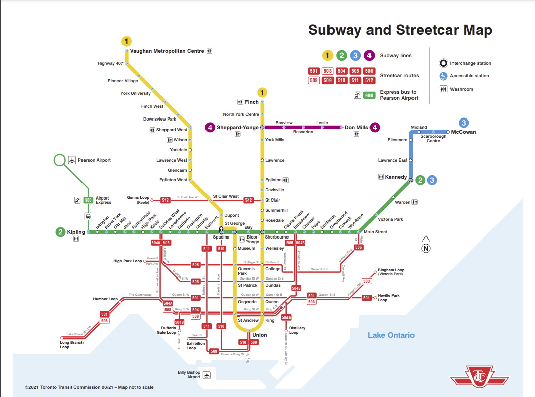 clearly provide solution Subway and Streetcar Map