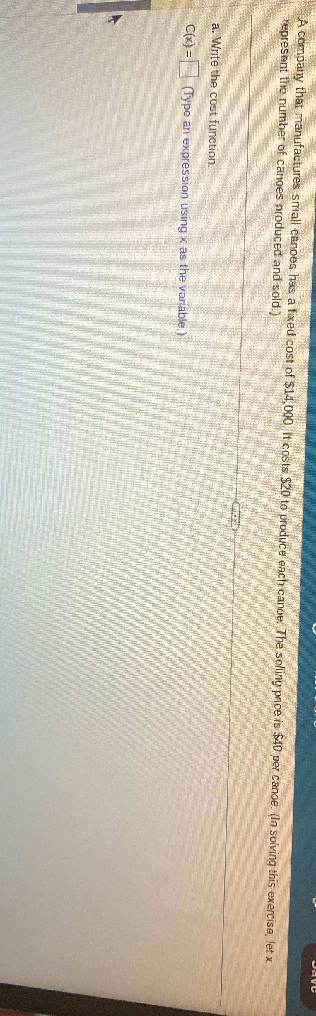 A company that manufactures small canoes has a