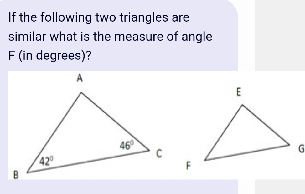 how to calculate If the following two triangles