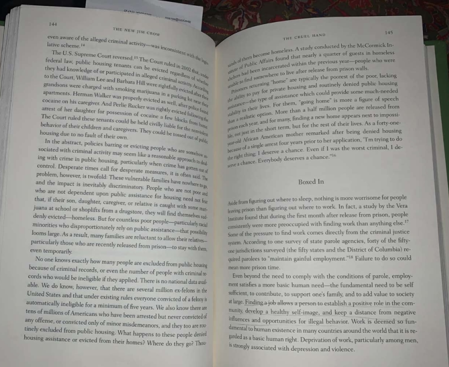 142 THE CRUEL HAND THE NEW JIM CROW we criminal