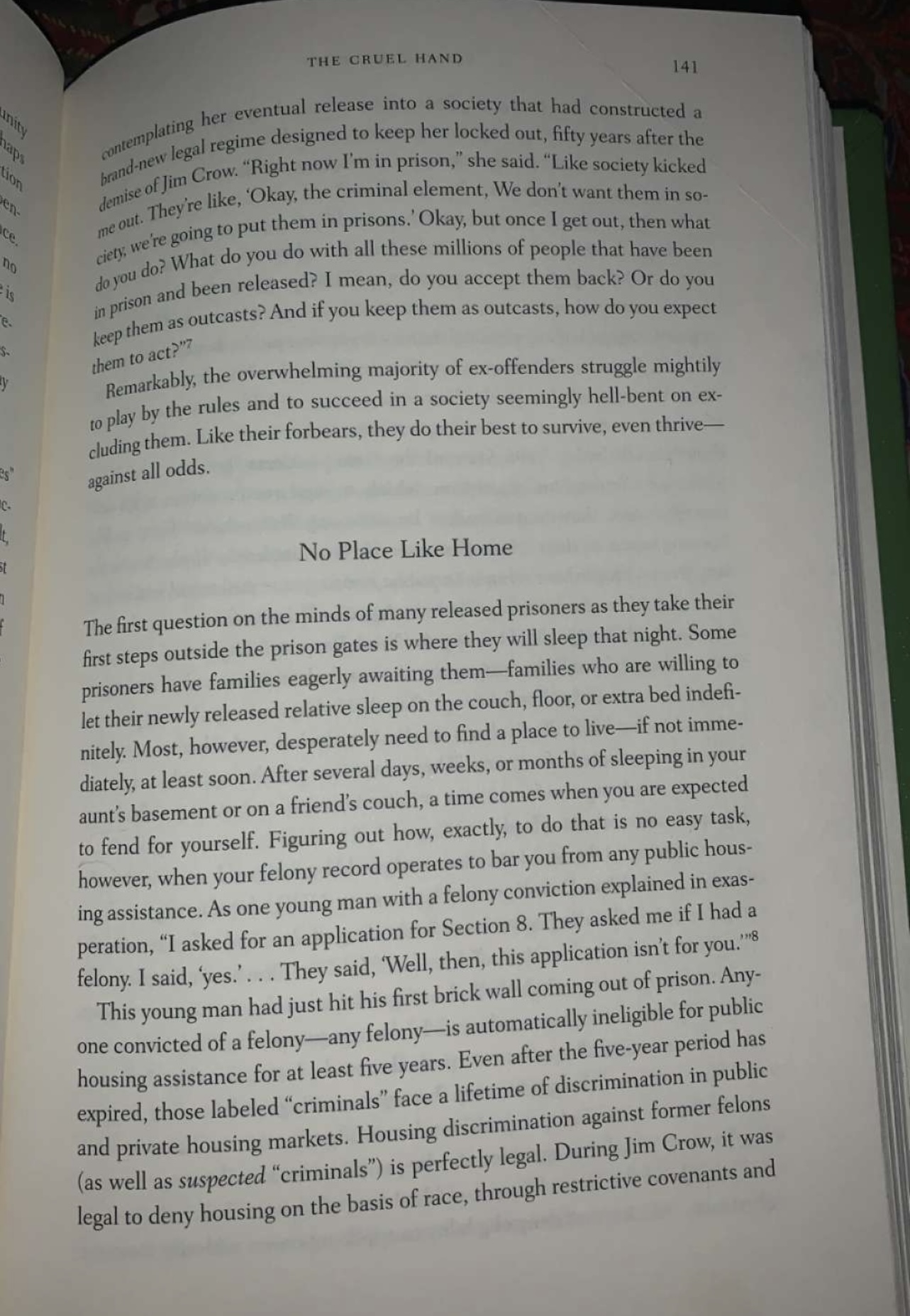 142 THE CRUEL HAND THE NEW JIM CROW we criminal