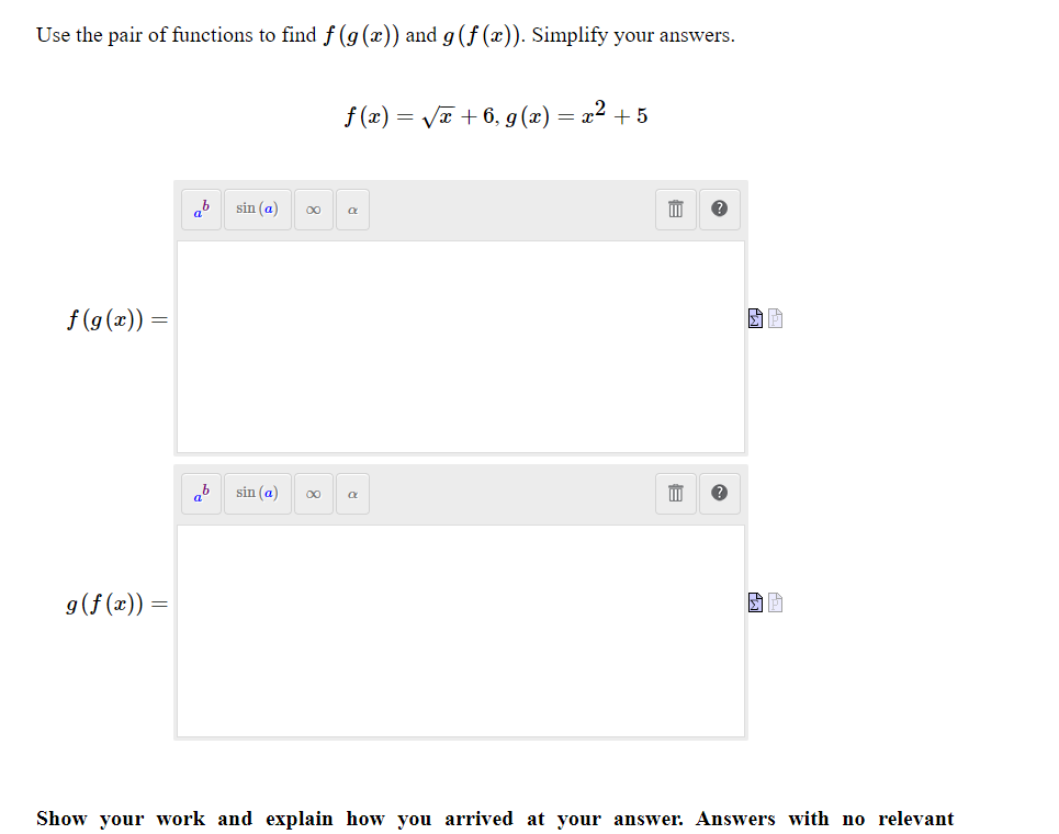 Use the pair of functions to nd 3' (g (33)) and g