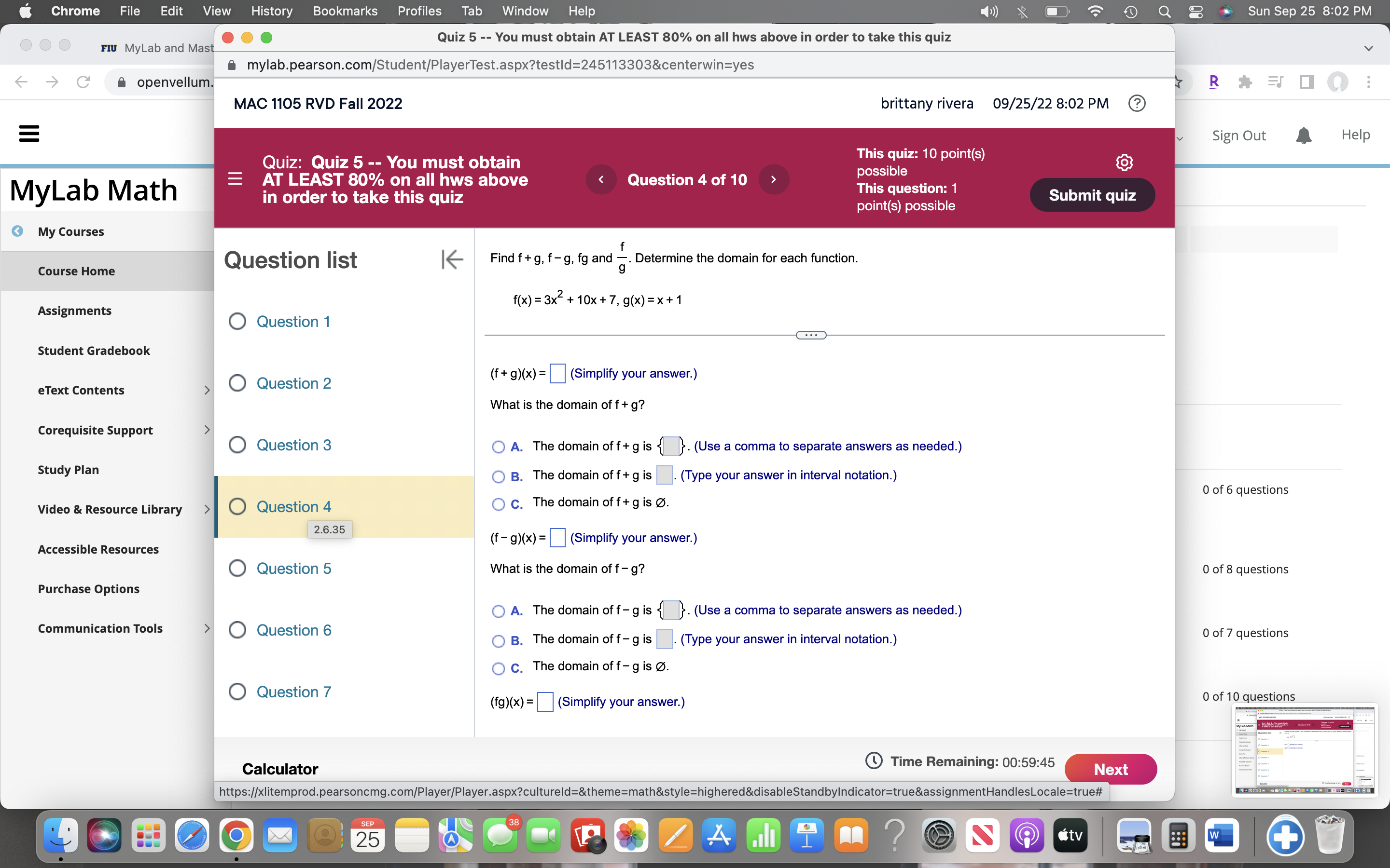 Chrome File Edit View History Bookmarks Profiles