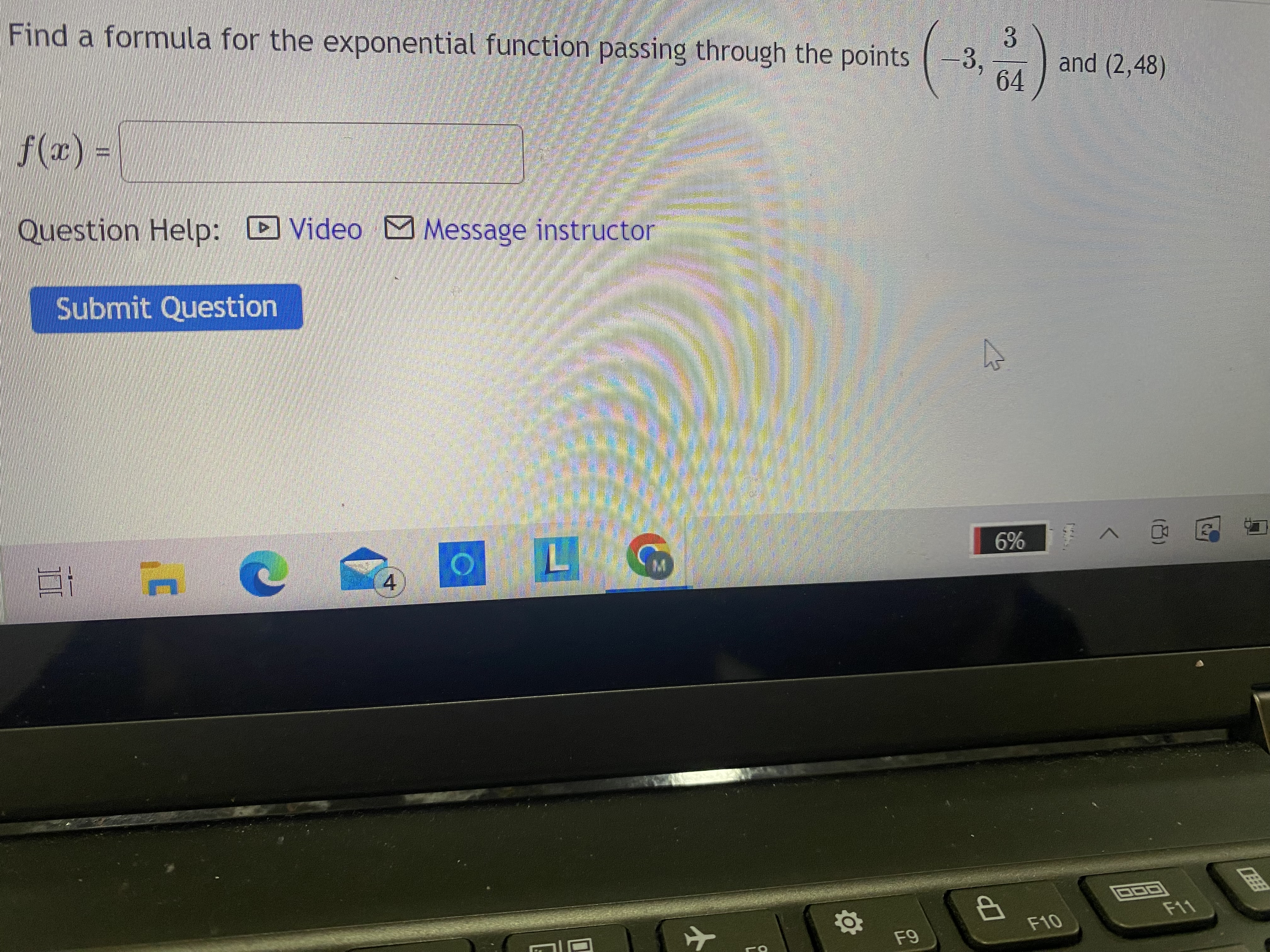 Find a formula for the exponential function