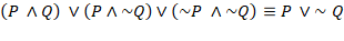 Use laws of logical equivalence to verify the