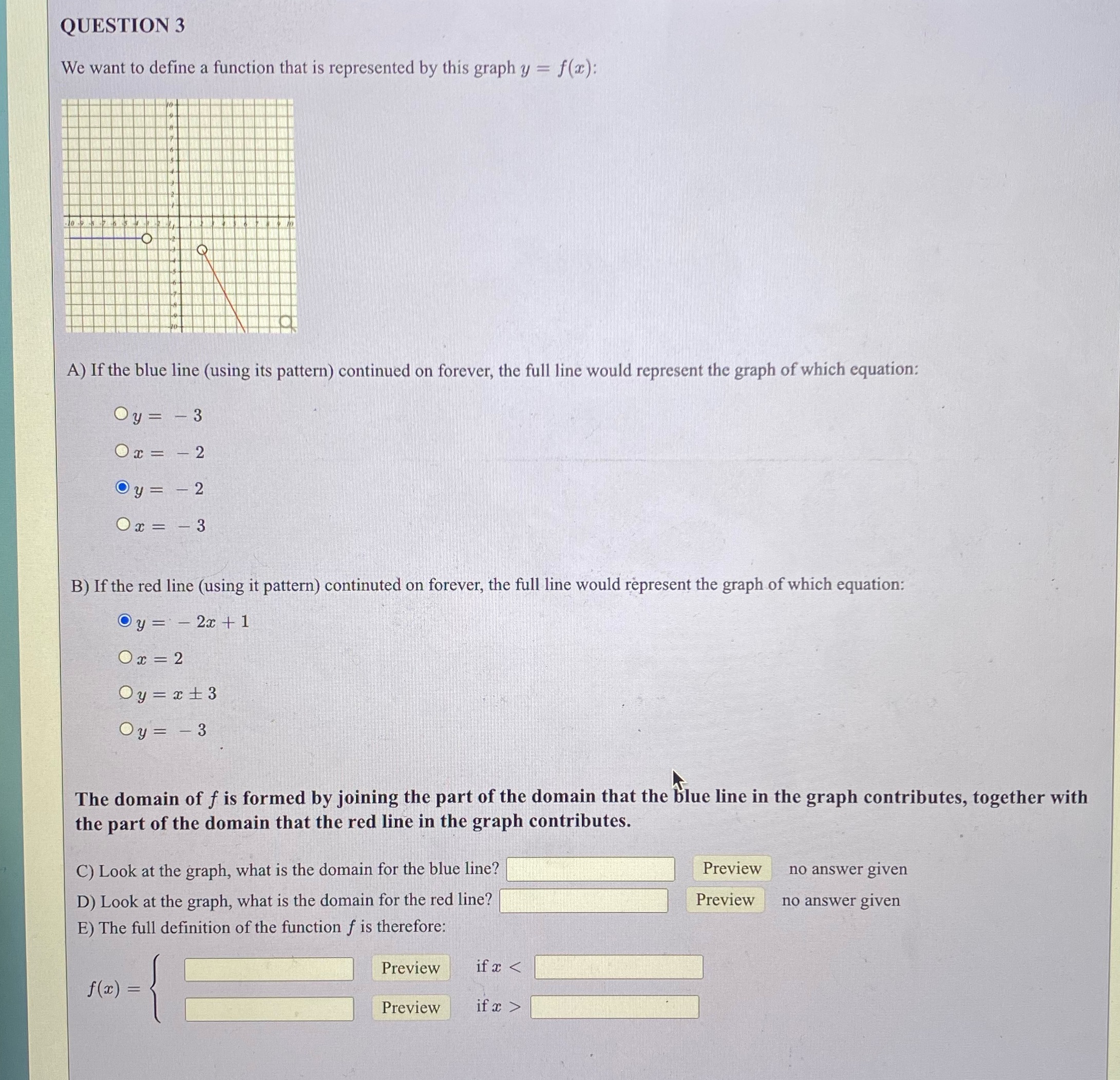 Help pls QUESTION 3 We want to define a function