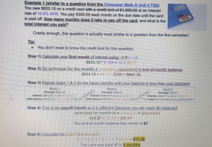 please help me You owe $1,568.00 on a credit card