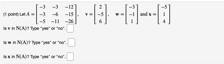 (1 point) Show that the vectors (1, 2, 1) , (1,