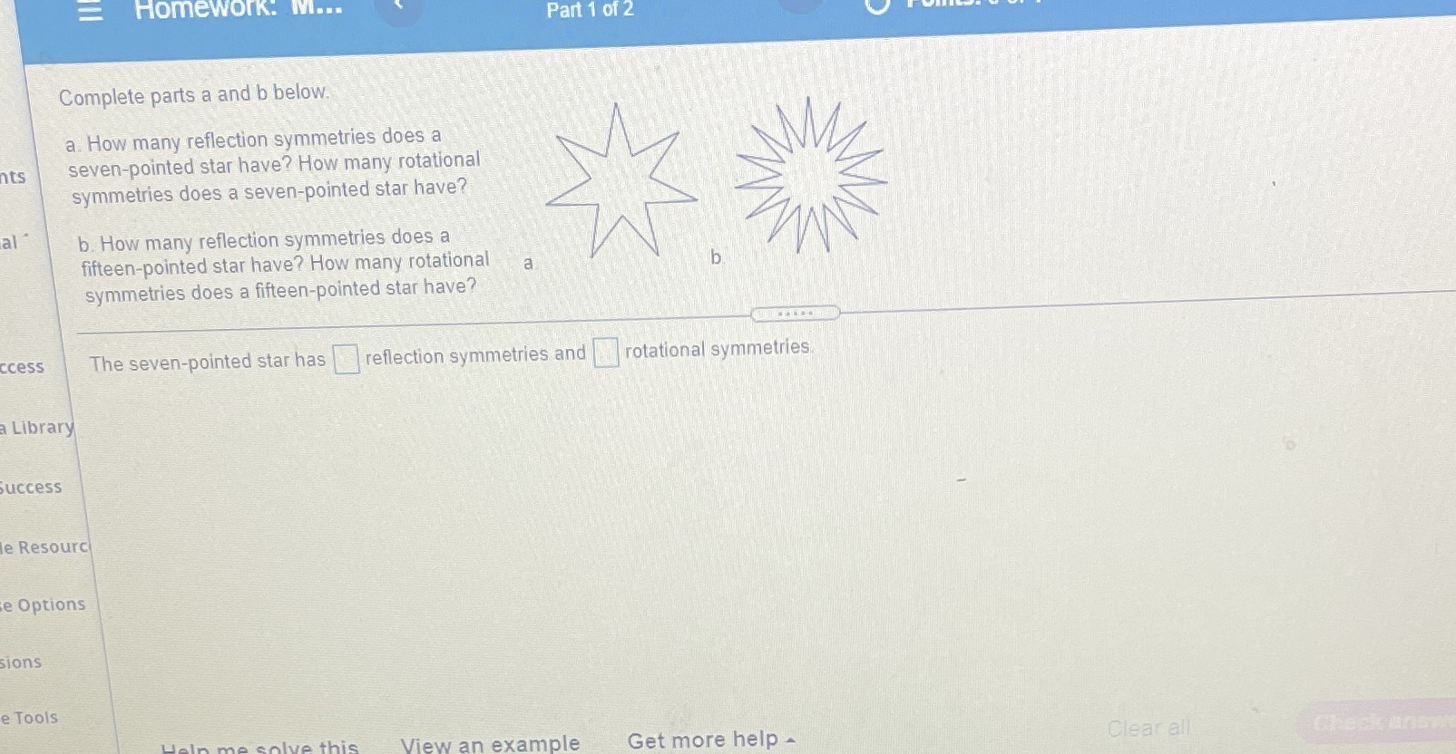 = Homework: M... Part 1 of 2 Complete parts a and