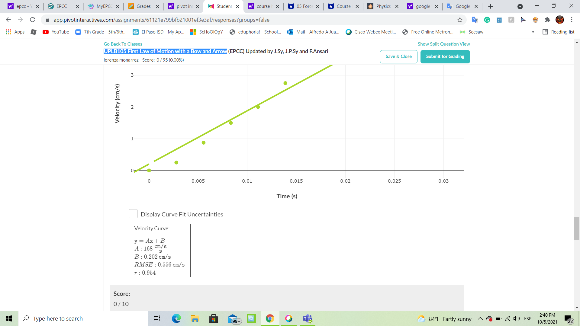 y! epcc - Y X EPCC X MyEPCC X Grades X y! pivot