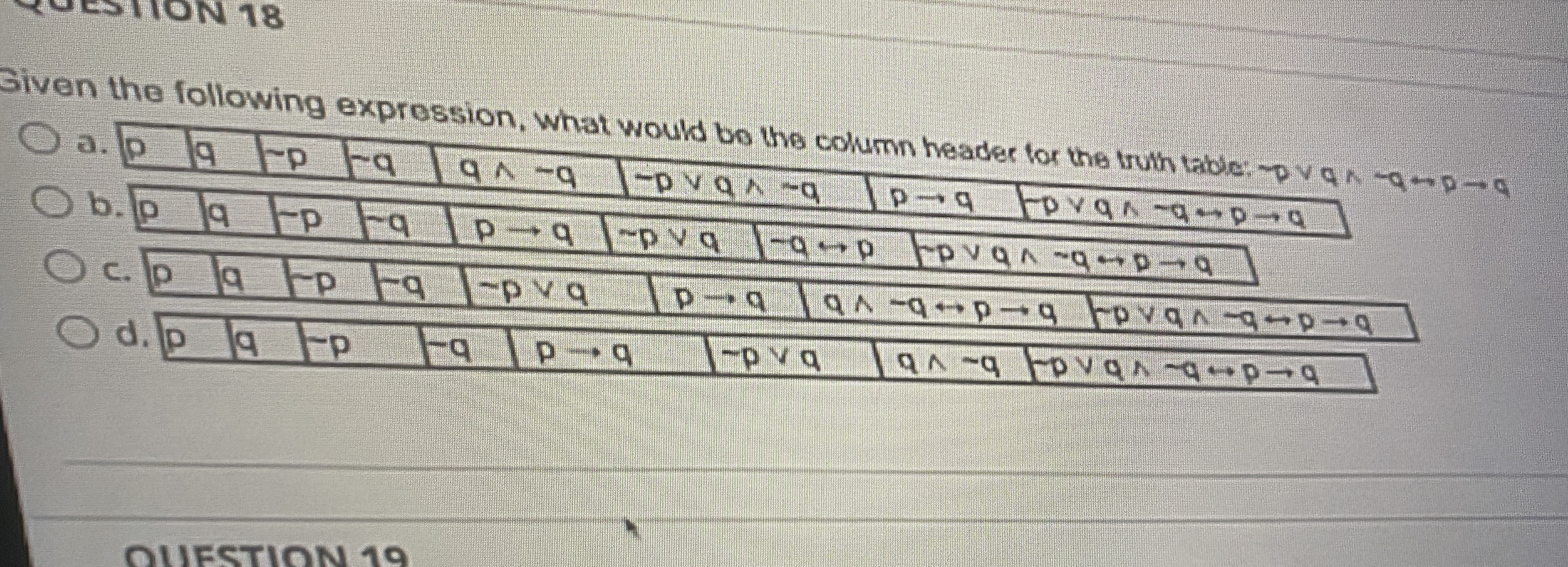 Given the following expression, what would be the