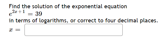 6.6 1) Find the solution of the exponential