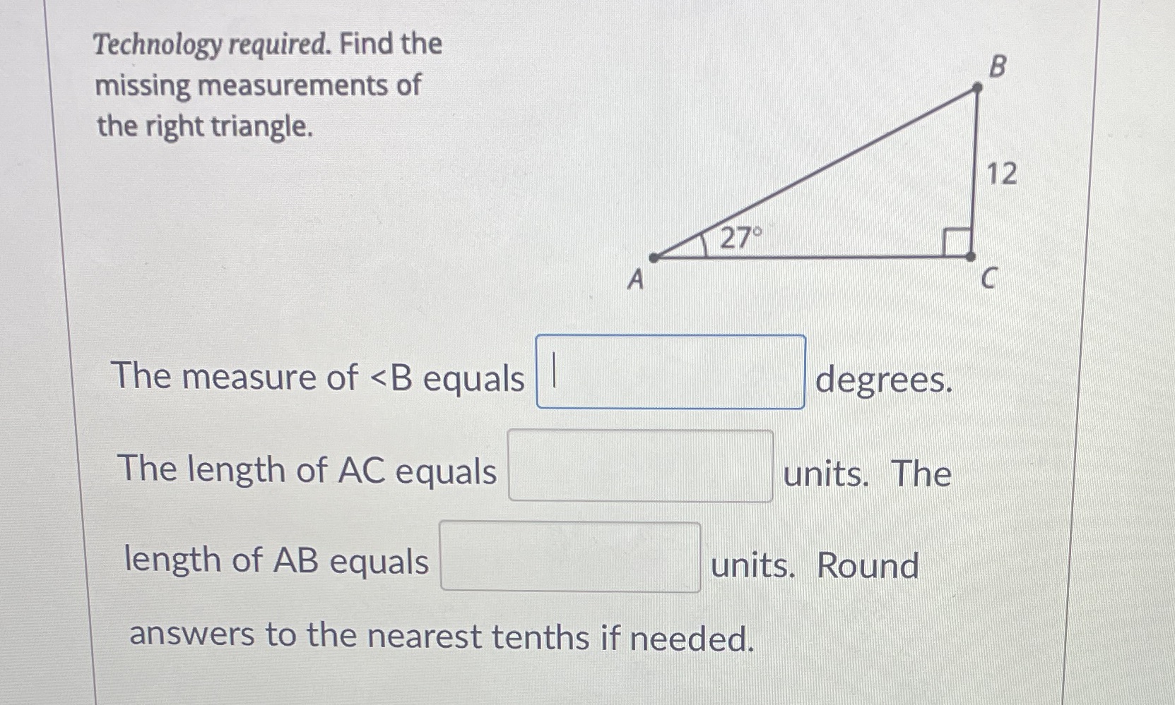 Technology required. Find the B missing