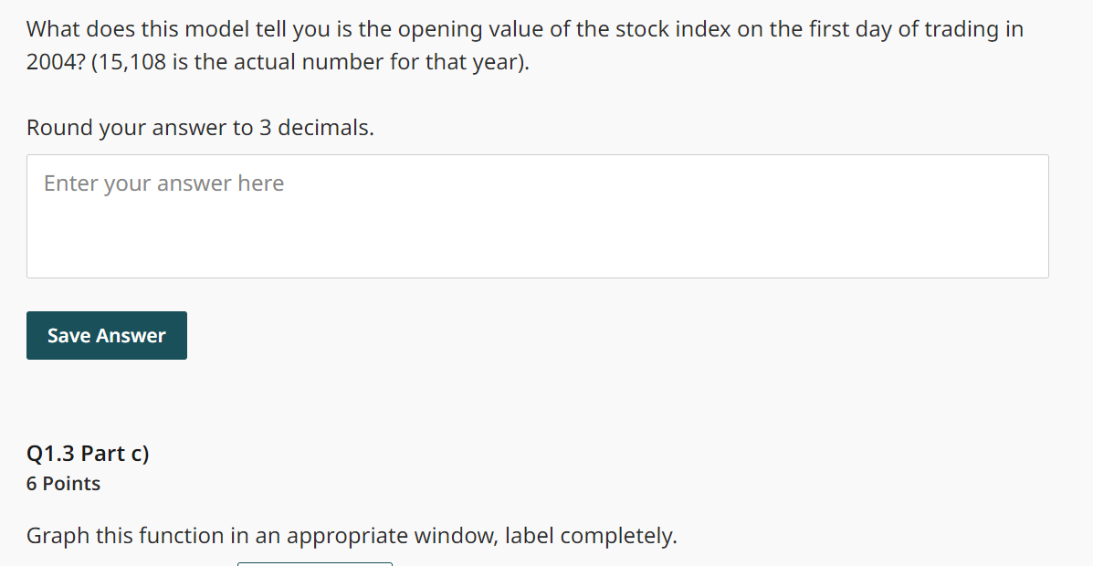 Q1 Polynomial Functions 10 Points The opening