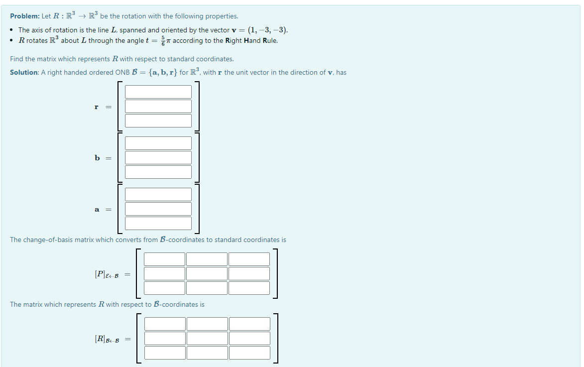 Problem: Let R : R3  style=