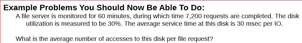 Example Problems You Should Now Be Able To Do:
