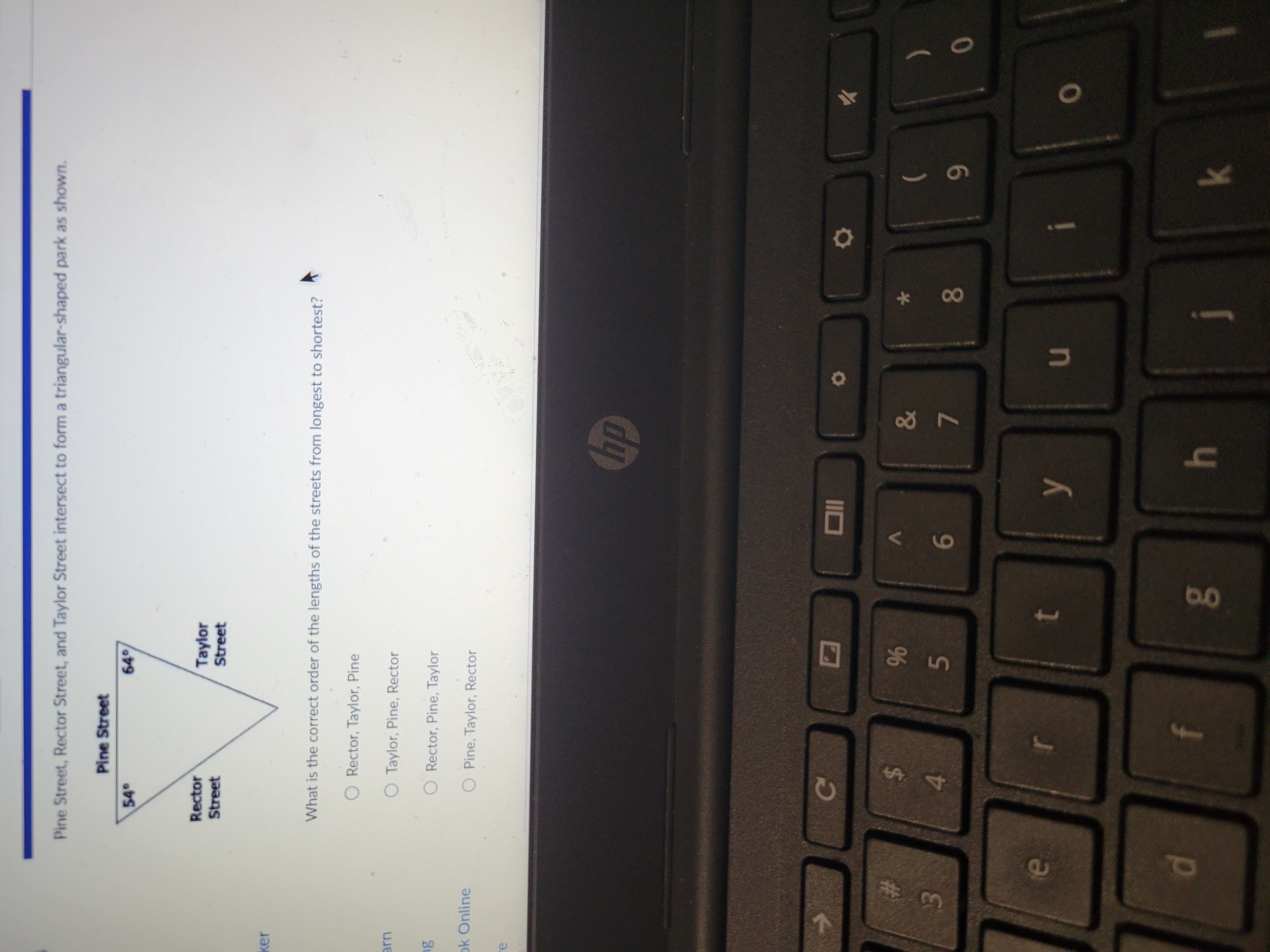 Pine Street, Rector Street, and Taylor Street