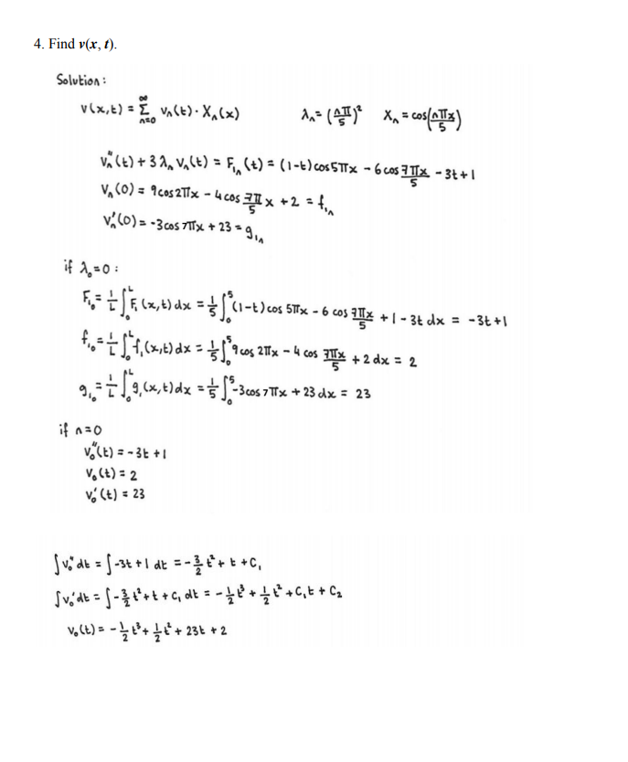 Given the string vibration problem as follows: .
